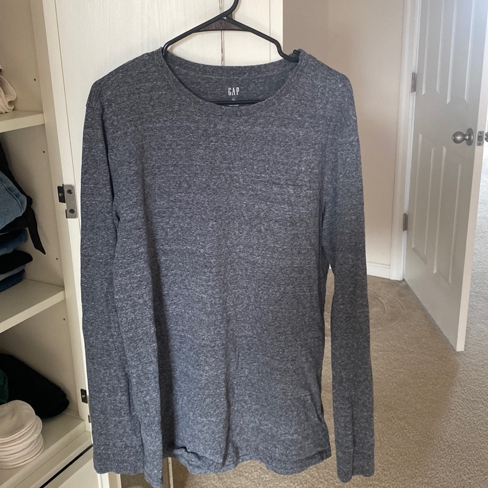 3 large tall longsleeve shirts from gap